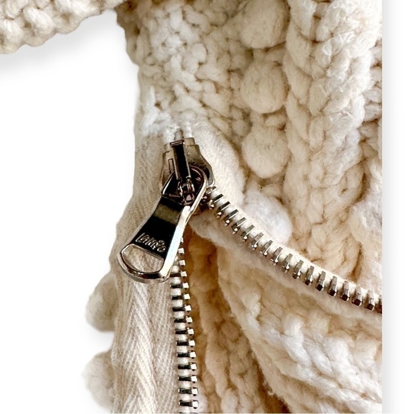 3.1 Phillip Lim cotton blend cable knit side zip sweater, Size XS, Ivory - Picture 10 of 14